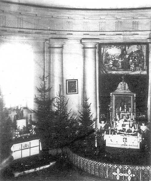 Kościół pijarów. Wnętrze. Fot. J. Zdanowicz, 1928 r. 